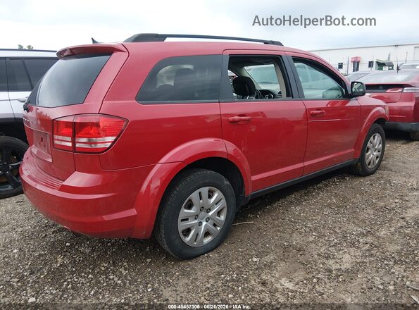 3C4PDCAB1GT164505 2016 DODGE JOURNEY Red Задня права чверть