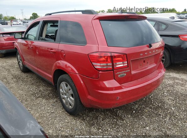 3C4PDCAB1GT164505 2016 DODGE JOURNEY Red Задня ліва чверть