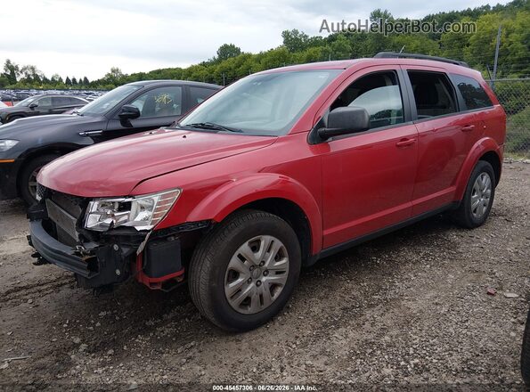 3C4PDCAB1GT164505 2016 DODGE JOURNEY Red Передня ліва чверть