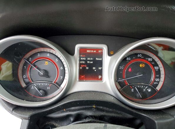 3C4PDCAB1JT275160 2018 DODGE JOURNEY Black Instrument cluster view