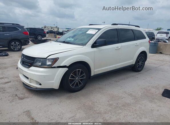 3C4PDCAB1JT535346 2018 DODGE JOURNEY White Vista tres cuartos delantera izquierda