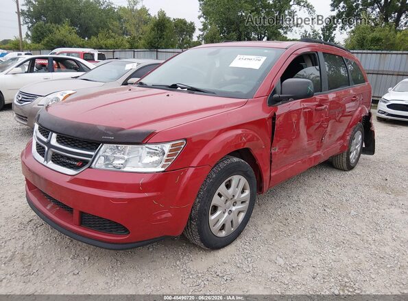3C4PDCAB1KT810120 2019 DODGE JOURNEY Red Առջևի ձախ երեք քառորդ տեսարան
