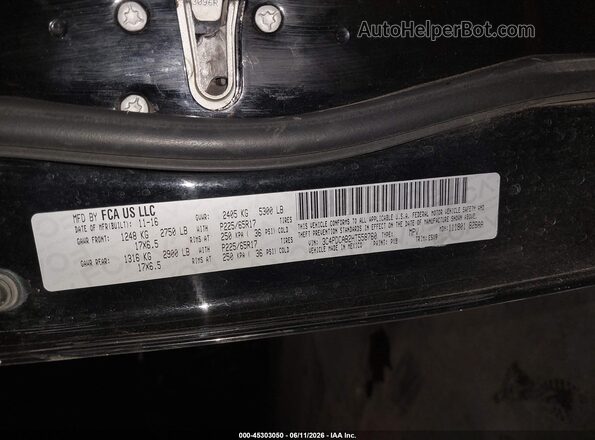 3C4PDCAB2HT558760 2017 DODGE JOURNEY Black Vista del compartimento del motor
