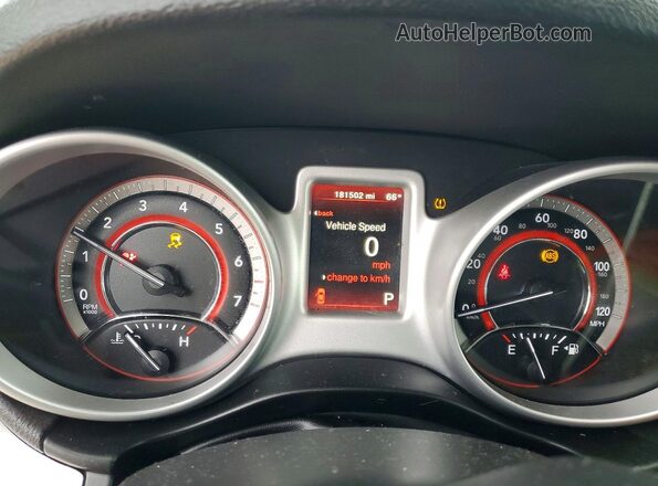 3C4PDCAB2LT258094 2020 DODGE JOURNEY White Widok zestawu wskaźników