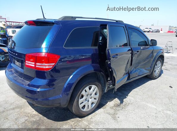 3C4PDCAB3JT474033 2018 DODGE JOURNEY Blue Trasero derecho