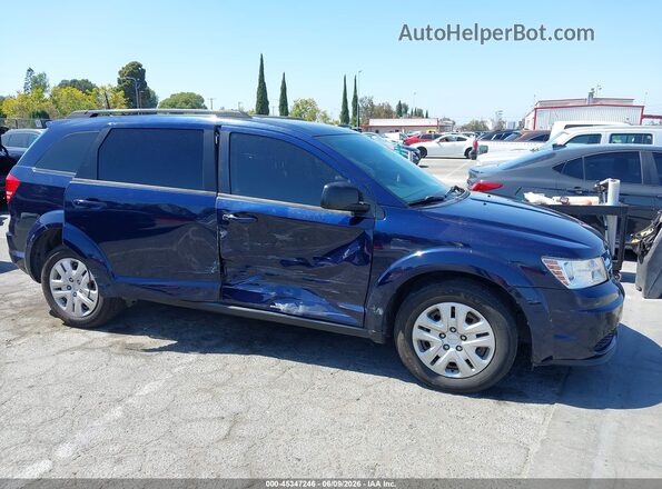 3C4PDCAB3JT474033 2018 DODGE JOURNEY Blue Vista interior trasera