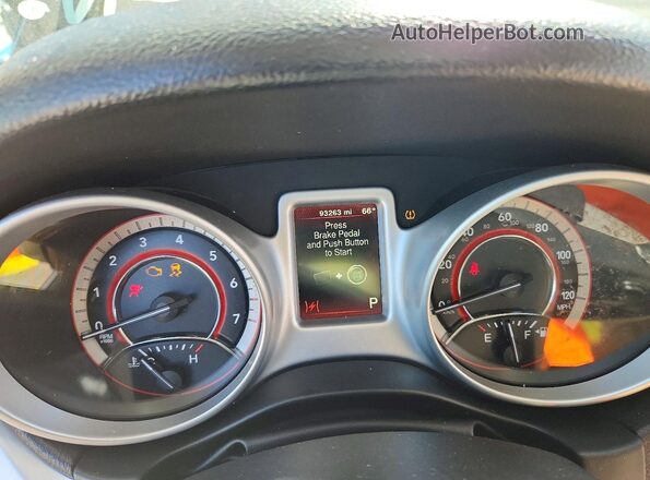 3C4PDCAB3JT526910 2018 DODGE JOURNEY Black ხელსაწყოთა პანელის ხედი