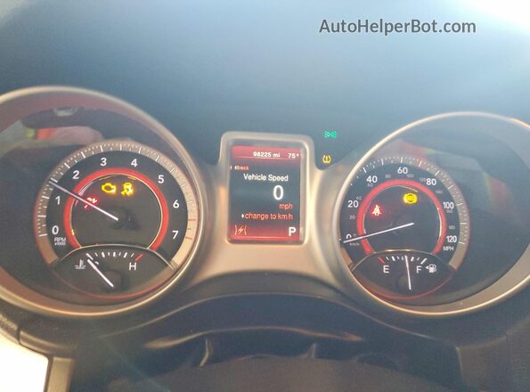 3C4PDCAB3LT230904 2020 DODGE JOURNEY Gray ხელსაწყოთა პანელის ხედი