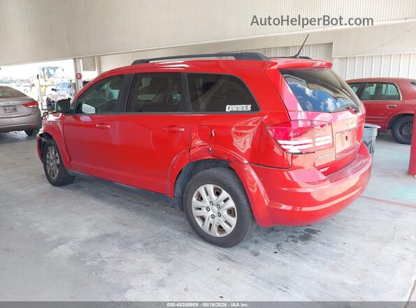 3C4PDCAB4GT110664 2016 DODGE JOURNEY Red Задня ліва чверть
