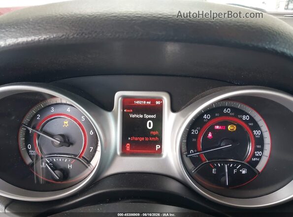 3C4PDCAB4GT110664 2016 DODGE JOURNEY Red Вид задніх сидінь