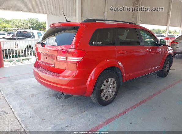 3C4PDCAB4GT110664 2016 DODGE JOURNEY Red Задня права чверть