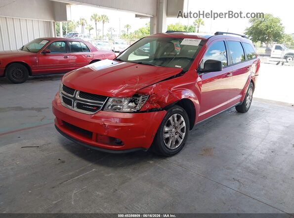 3C4PDCAB4GT110664 2016 DODGE JOURNEY Red Передня ліва чверть