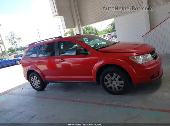 3C4PDCAB4GT110664 2016 DODGE JOURNEY Red Вид задньої частини салону