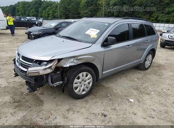 3C4PDCAB4JT187090 2018 DODGE JOURNEY Silver Vista tres cuartos delantera izquierda