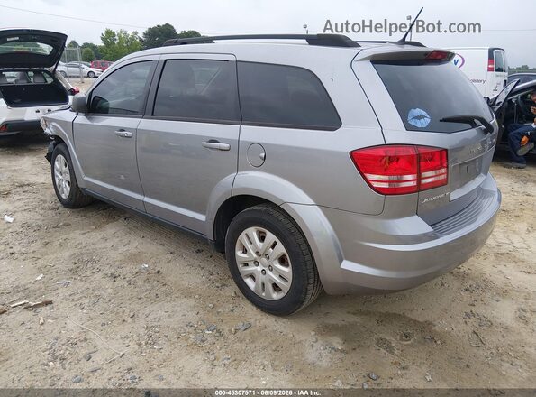 3C4PDCAB4JT187090 2018 DODGE JOURNEY Silver Trasero izquierdo