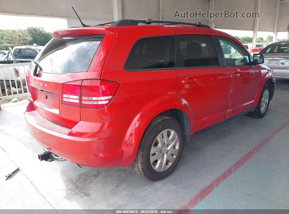 3C4PDCAB4JT302464 2018 DODGE JOURNEY Red Задня права чверть