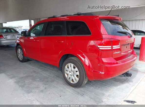 3C4PDCAB4JT302464 2018 DODGE JOURNEY Red Задня ліва чверть