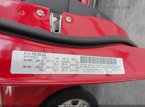 3C4PDCAB4JT302464 2018 DODGE JOURNEY Red Вид підкапотного простору