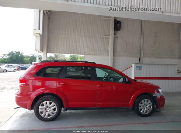3C4PDCAB4JT302464 2018 DODGE JOURNEY Red Вид задньої частини салону