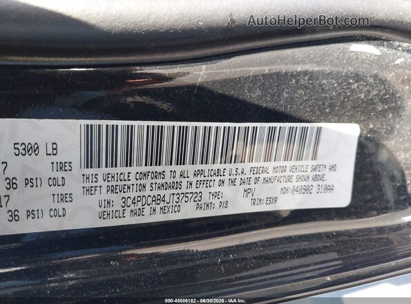 3C4PDCAB4JT375723 2018 DODGE JOURNEY Black Widok komory silnika