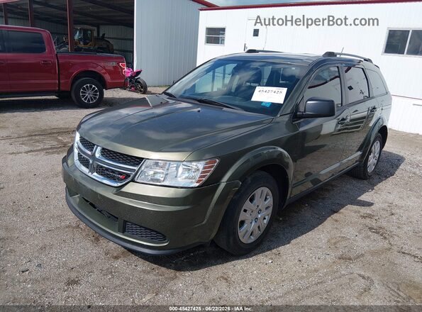 3C4PDCAB4JT443292 2018 DODGE JOURNEY Green Առջևի ձախ երեք քառորդ տեսարան