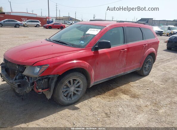 3C4PDCAB4LT275348 2020 DODGE JOURNEY Red Առջևի ձախ երեք քառորդ տեսարան