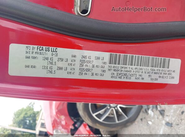 3C4PDCAB5JT429773 2018 DODGE JOURNEY Red Engine compartment view