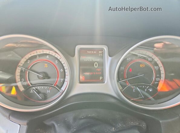 3C4PDCAB5LT268196 2020 DODGE JOURNEY Gray ხელსაწყოთა პანელის ხედი