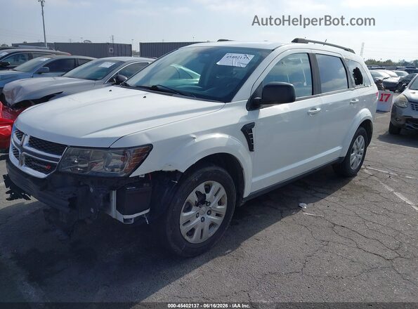 3C4PDCAB6JT273128 2018 DODGE JOURNEY White Vista tres cuartos delantera izquierda