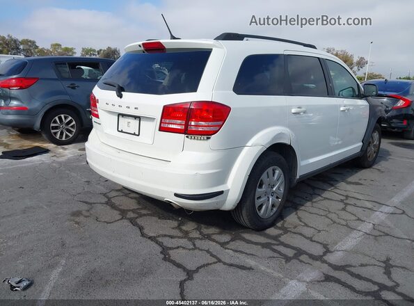 3C4PDCAB6JT273128 2018 DODGE JOURNEY White Trasero derecho