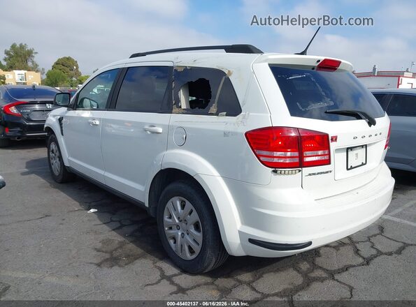 3C4PDCAB6JT273128 2018 DODGE JOURNEY White Trasero izquierdo