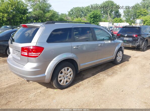 3C4PDCAB6JT490520 2018 DODGE JOURNEY Silver Trasero derecho