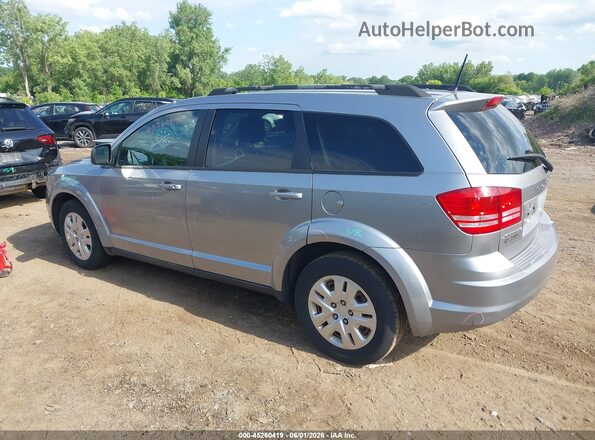 3C4PDCAB6JT490520 2018 DODGE JOURNEY Silver Trasero izquierdo