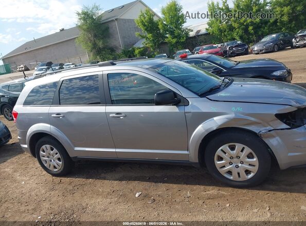 3C4PDCAB6JT490520 2018 DODGE JOURNEY Silver Vista interior trasera
