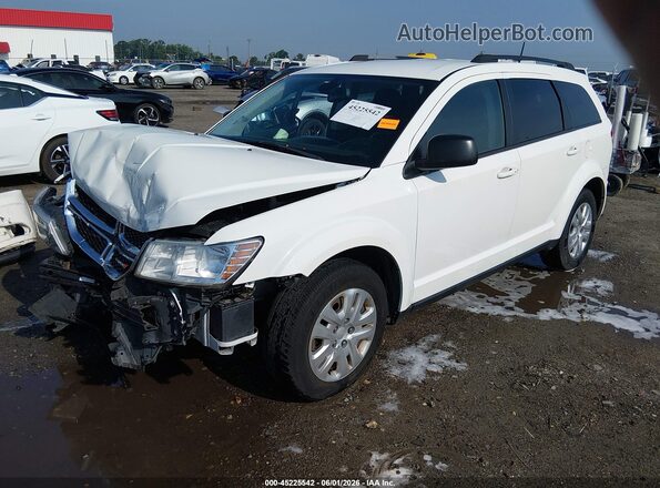 3C4PDCAB6JT498326 2018 DODGE JOURNEY White Առջևի ձախ երեք քառորդ տեսարան