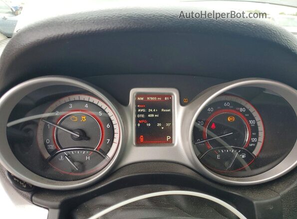 3C4PDCAB6JT517702 2018 DODGE JOURNEY Gray Instrument cluster view