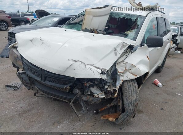 3C4PDCAB6JT524486 2018 DODGE JOURNEY White Առջևի ձախ երեք քառորդ տեսարան