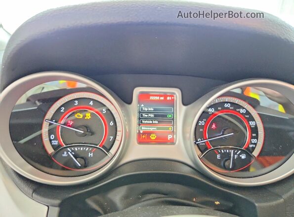 3C4PDCAB6JT534161 2018 DODGE JOURNEY Red Սարքավորումների վահանակի տեսք