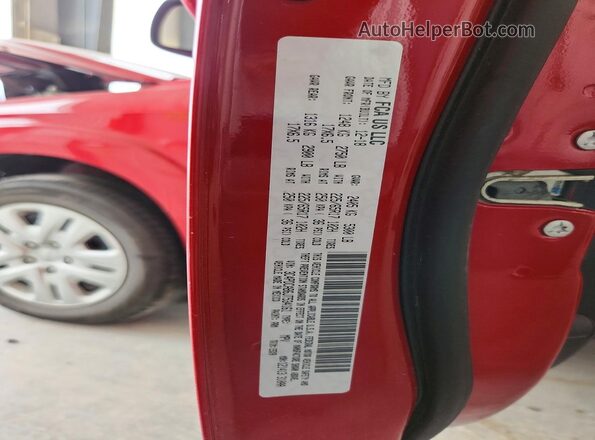 3C4PDCAB6JT534161 2018 DODGE JOURNEY Red VIN կոդի պիտակի տեսք