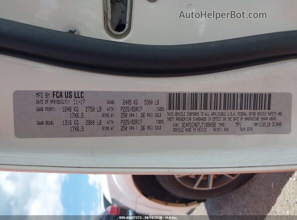3C4PDCAB7JT189058 2018 DODGE JOURNEY White 