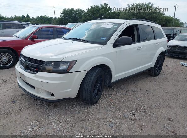 3C4PDCAB7LT277952 2020 DODGE JOURNEY White Vista tres cuartos delantera izquierda