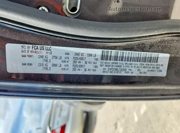 3C4PDCAB8JT363932 2018 DODGE JOURNEY Charcoal 