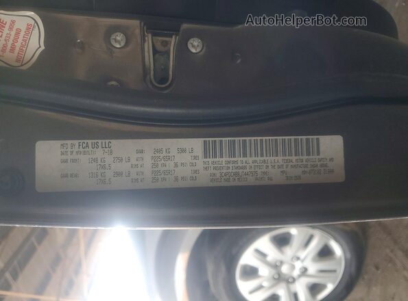 3C4PDCAB8JT447975 2018 DODGE JOURNEY Gray 