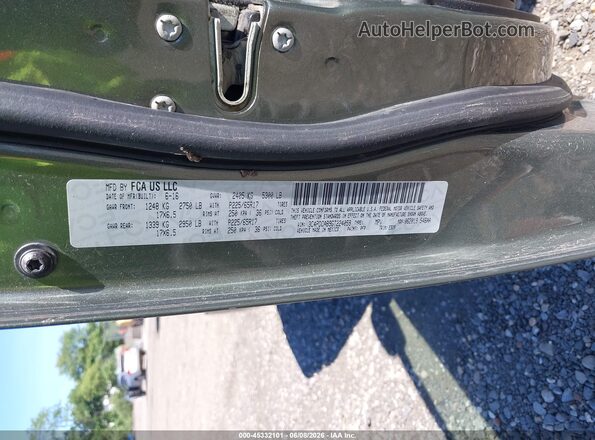 3C4PDCAB9GT224059 2016 DODGE JOURNEY Green 