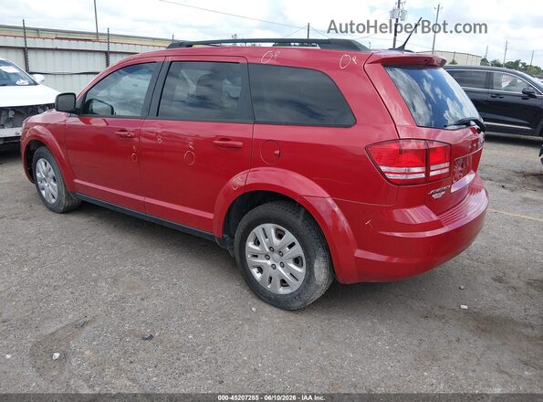 3C4PDCAB9GT247891 2016 DODGE JOURNEY Red Rear left