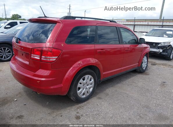 3C4PDCAB9GT247891 2016 DODGE JOURNEY Red Rear right