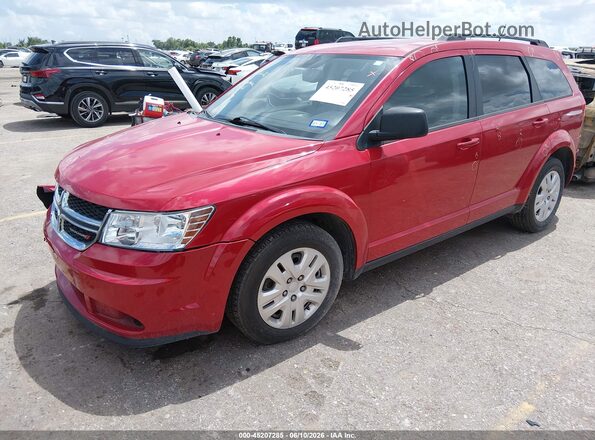 3C4PDCAB9GT247891 2016 DODGE JOURNEY Red Front left
