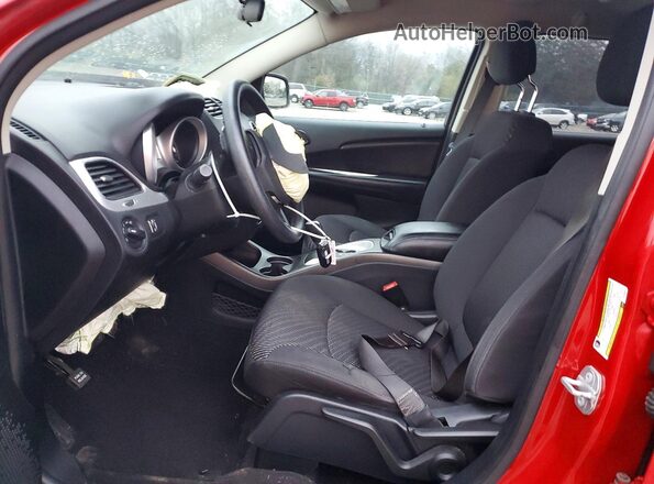 3C4PDCAB9HT683447 2017 DODGE JOURNEY Red Вид салону спереду