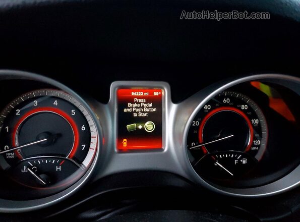 3C4PDCAB9HT683447 2017 DODGE JOURNEY Red Вид щитка приладів