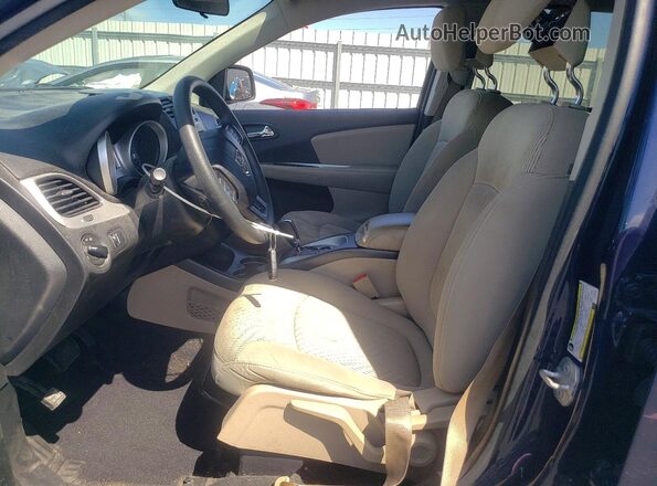 3C4PDCAB9JT184122 2018 DODGE JOURNEY Blue Вид салону спереду